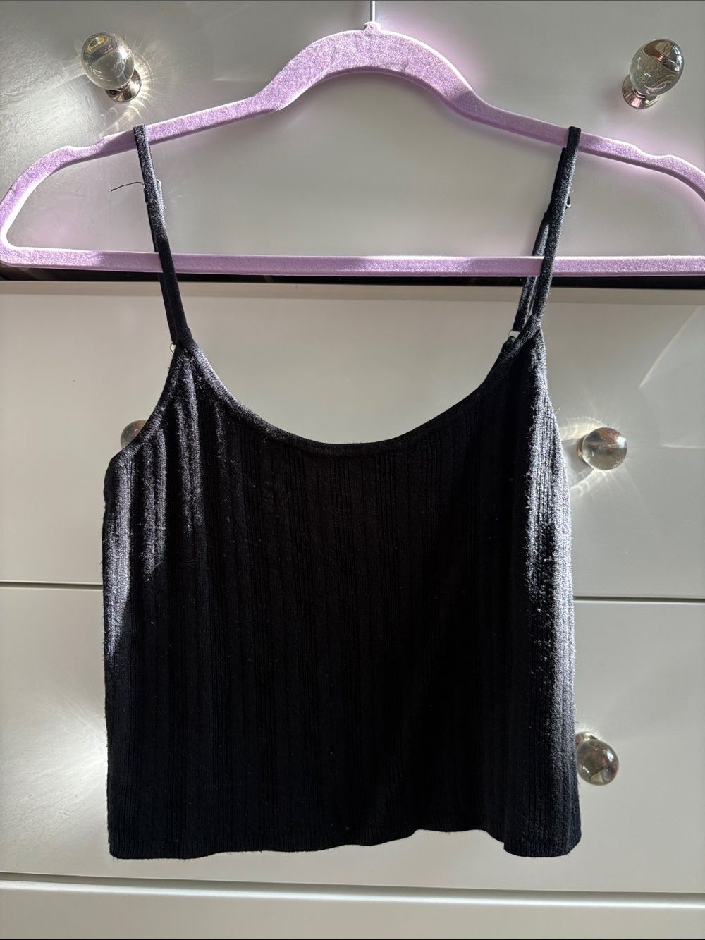 Abercrombie & Fitch Black Ribbed Camisole